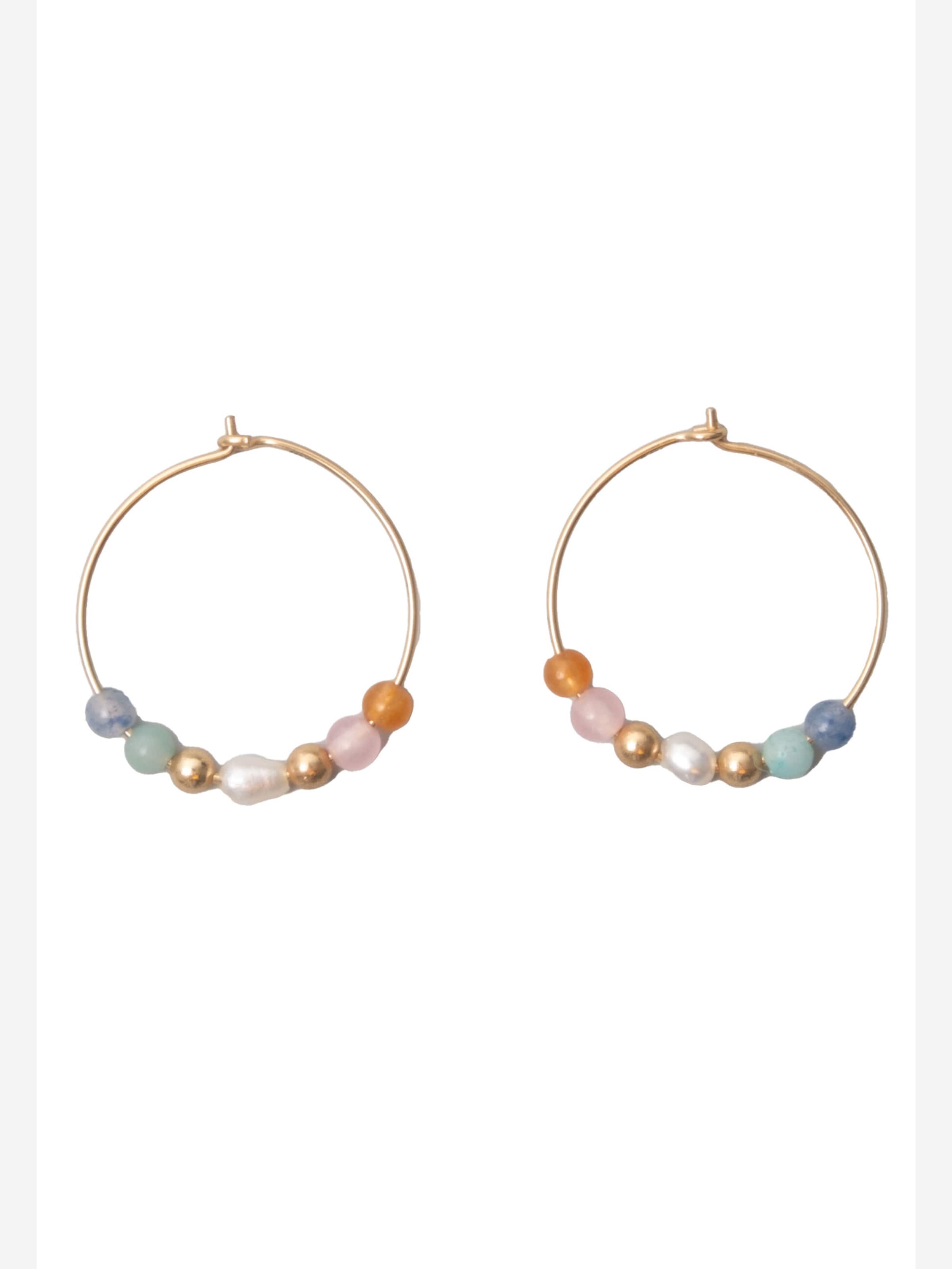 fejn Creolen in Gold: Vorderseite