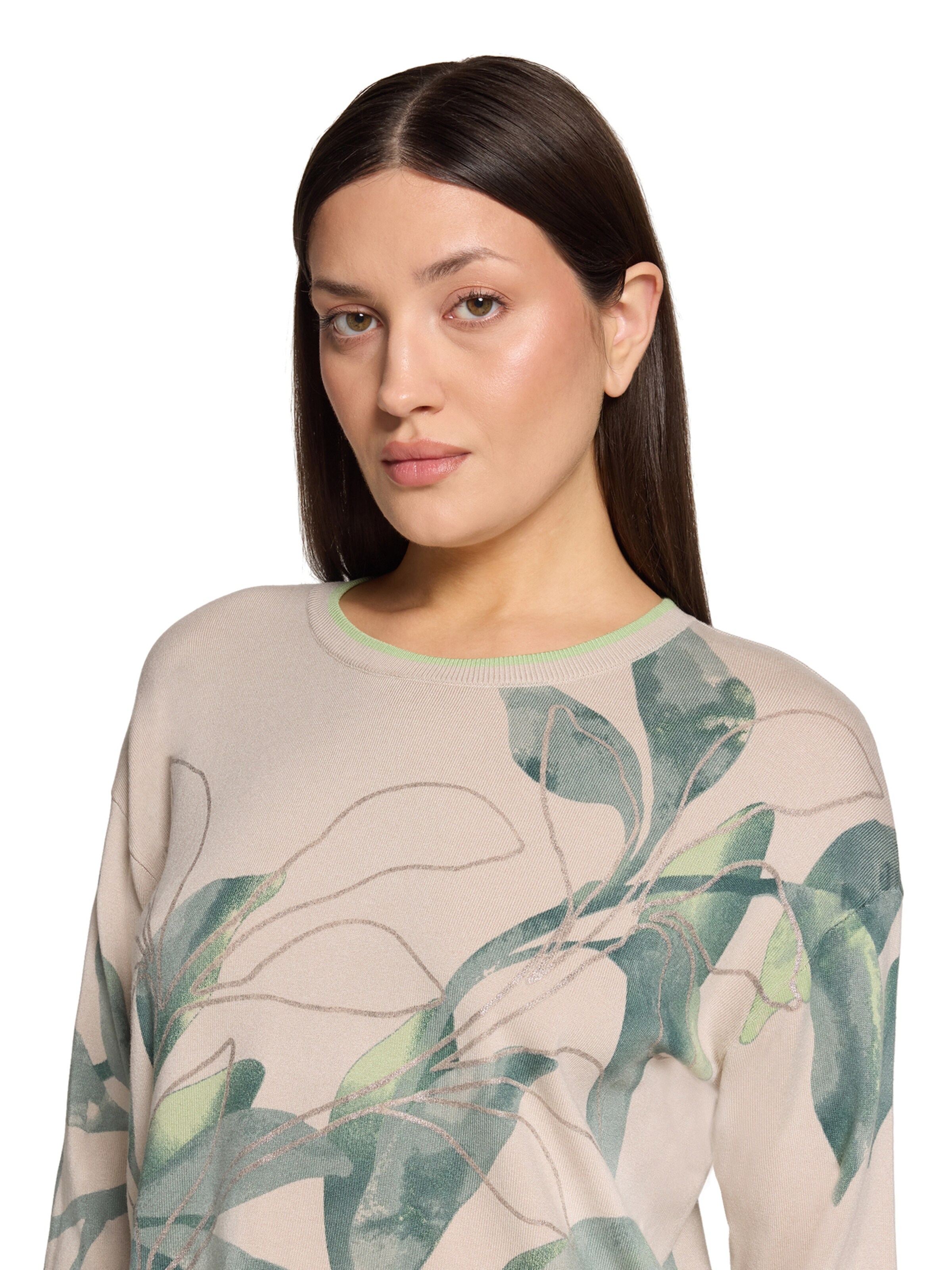 Betty Barclay Strickpullover mit Print in Beige