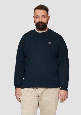 s.Oliver Men Big Sizes Pullover in Blau: Vorderseite