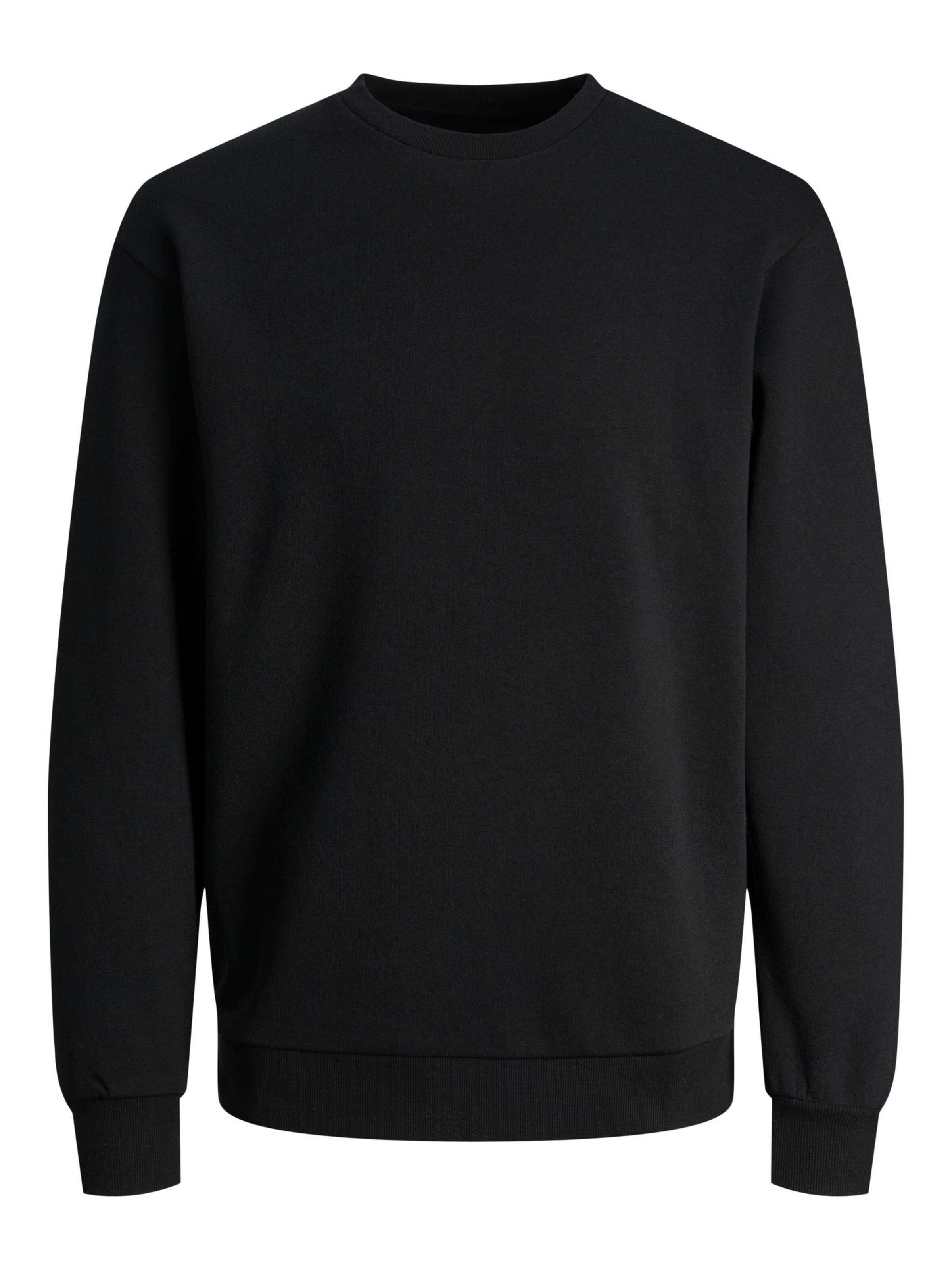 Jacks & Jones Sweatshirt 'Herren Sweatshirt' in Black: front