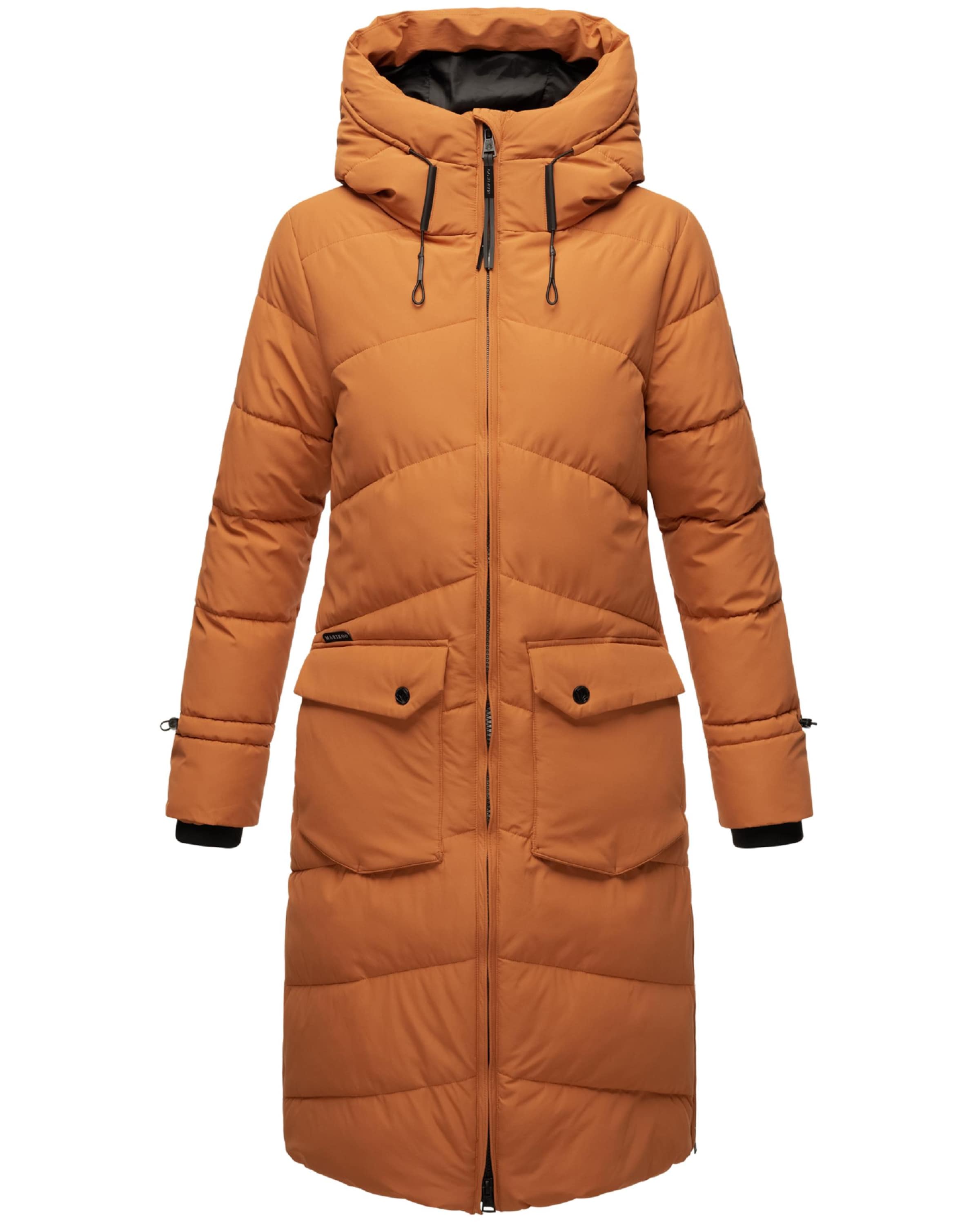 MARIKOO Winter coat in Orange: front