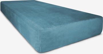Aspero Bed Sheet 'Perpignan' in Blue: front