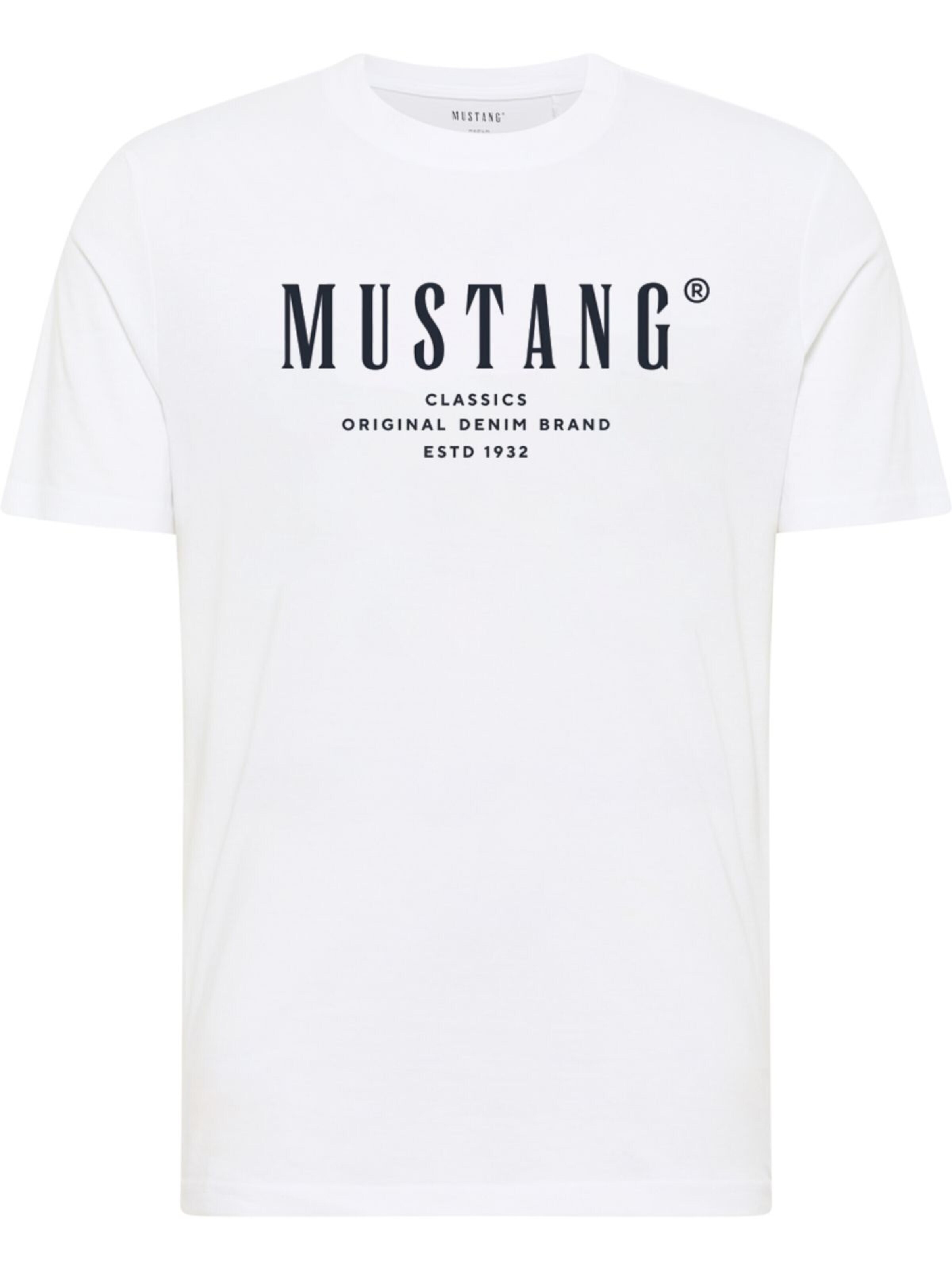 Maglietta 'Alex' di MUSTANG in bianco: frontale