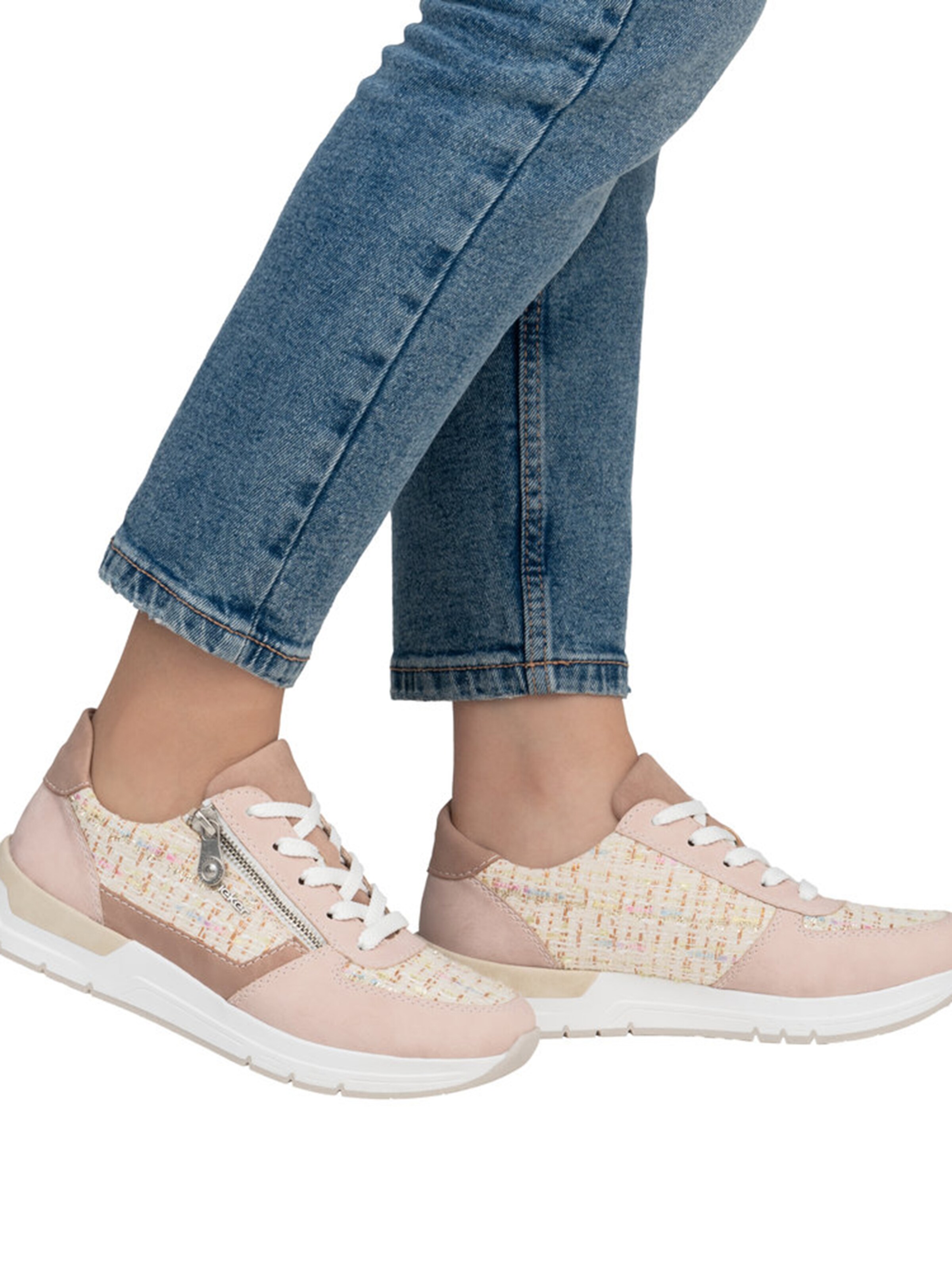 Rieker Ниски маратонки в бежово