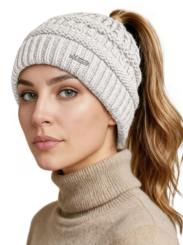 Neverless Beanie '36928' in White: front