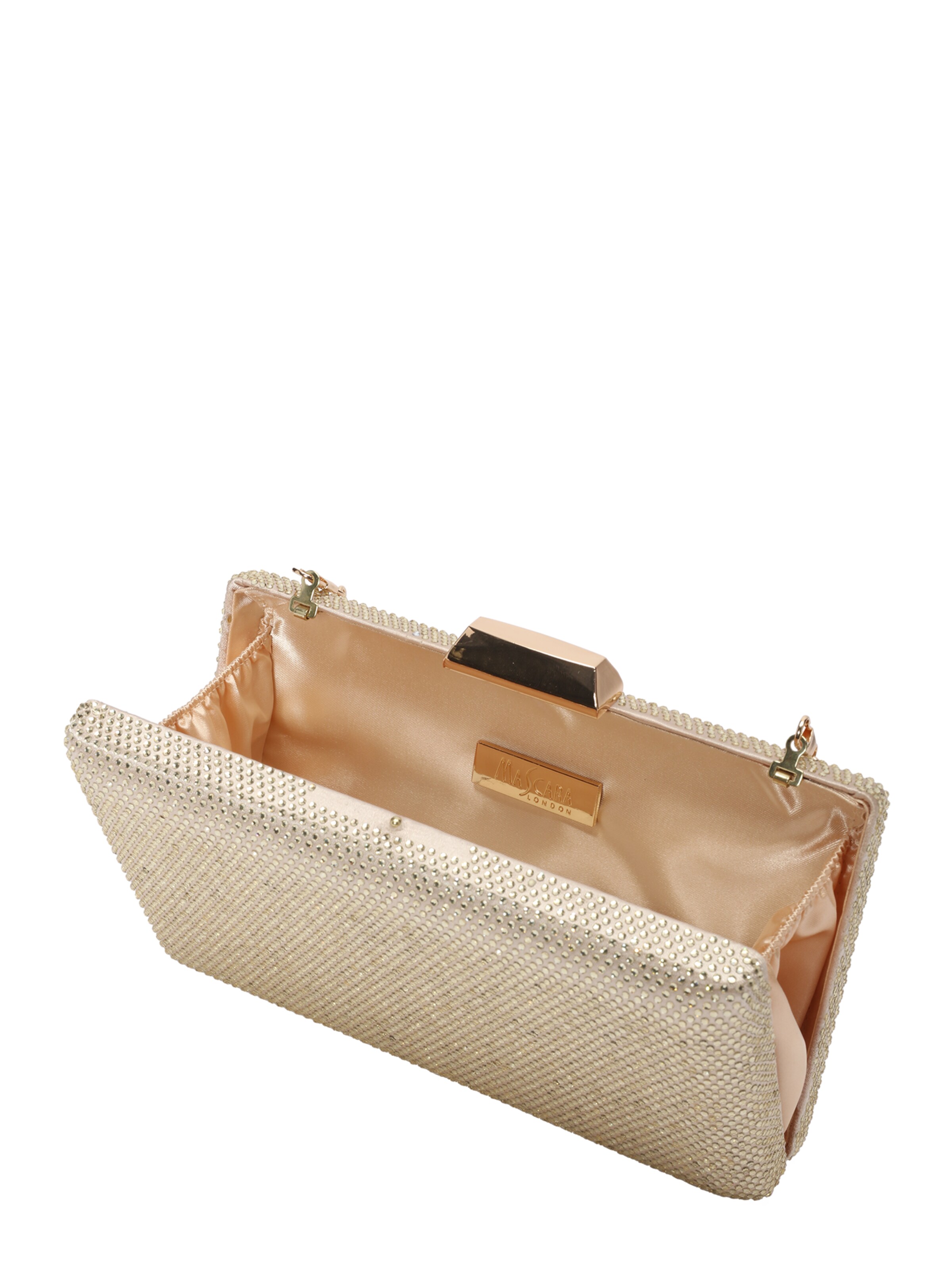 mascara Clutch in Gold