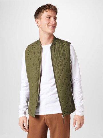 Gilet 'KEEN' JACK & JONES en vert : devant