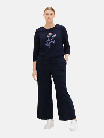 T-shirt Tom Tailor Women + en bleu