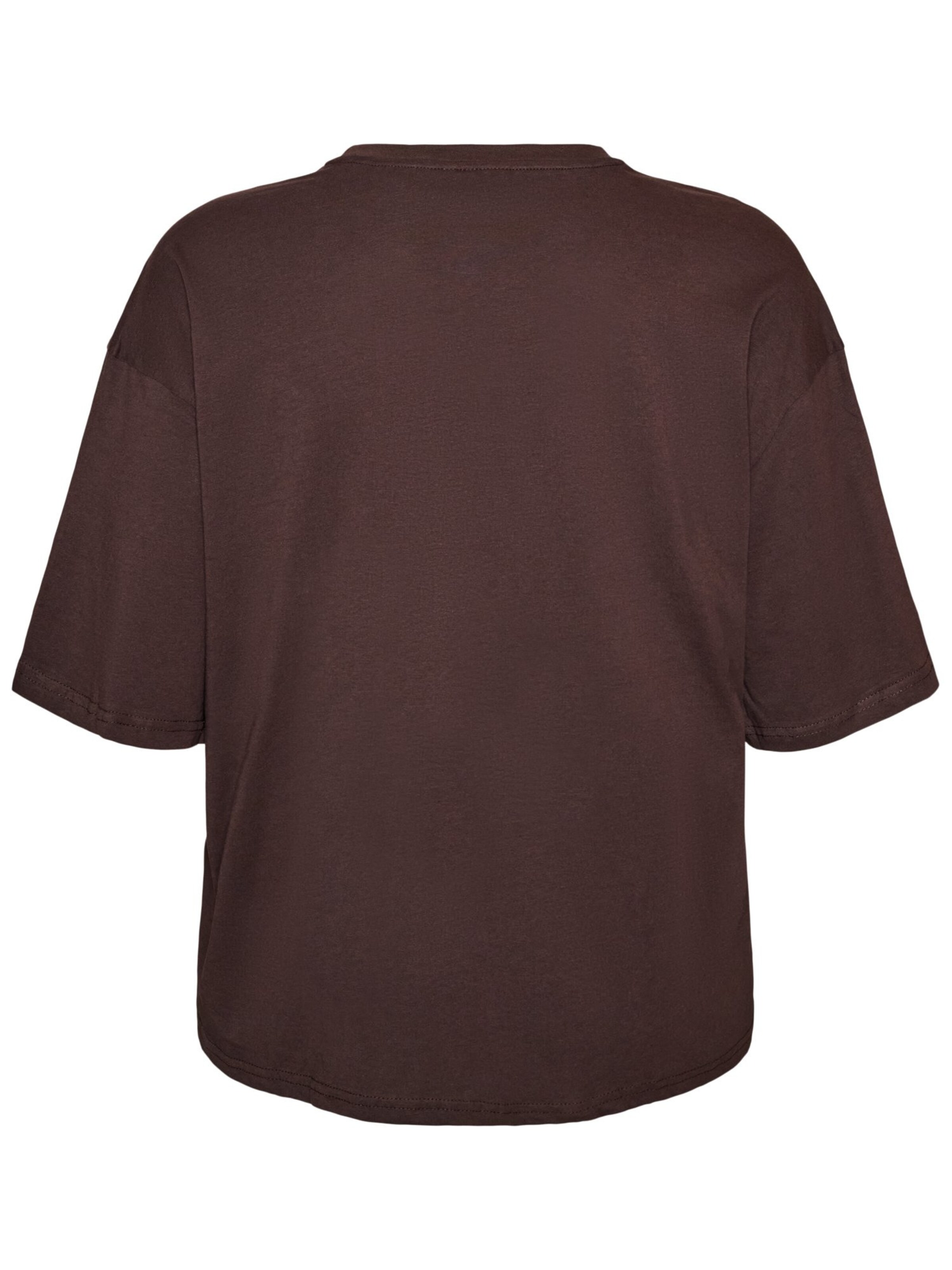 T-shirt oversize 'Mea H' Zizzi en marron