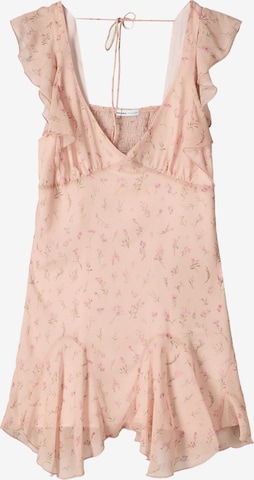 Rochie de vară de la Bershka pe roz: față