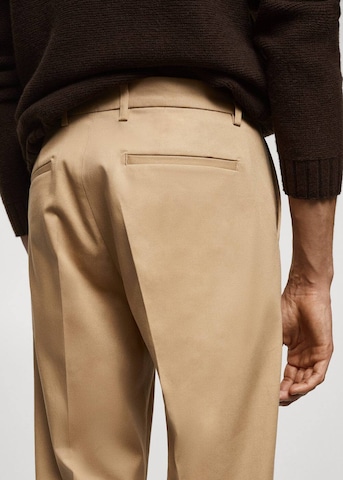 MANGO MAN Regular Broek 'Dublino' in Bruin