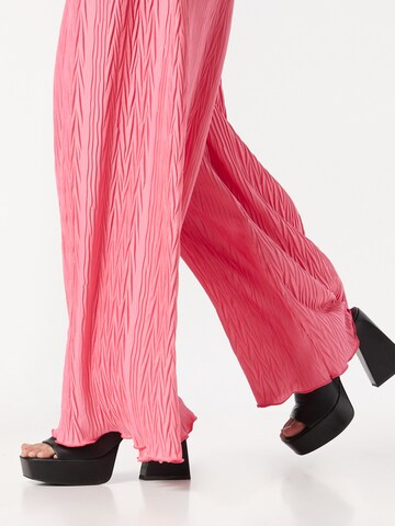 ABOUT YOU x Laura Giurcanu Loose fit Pants 'Christin' in Pink
