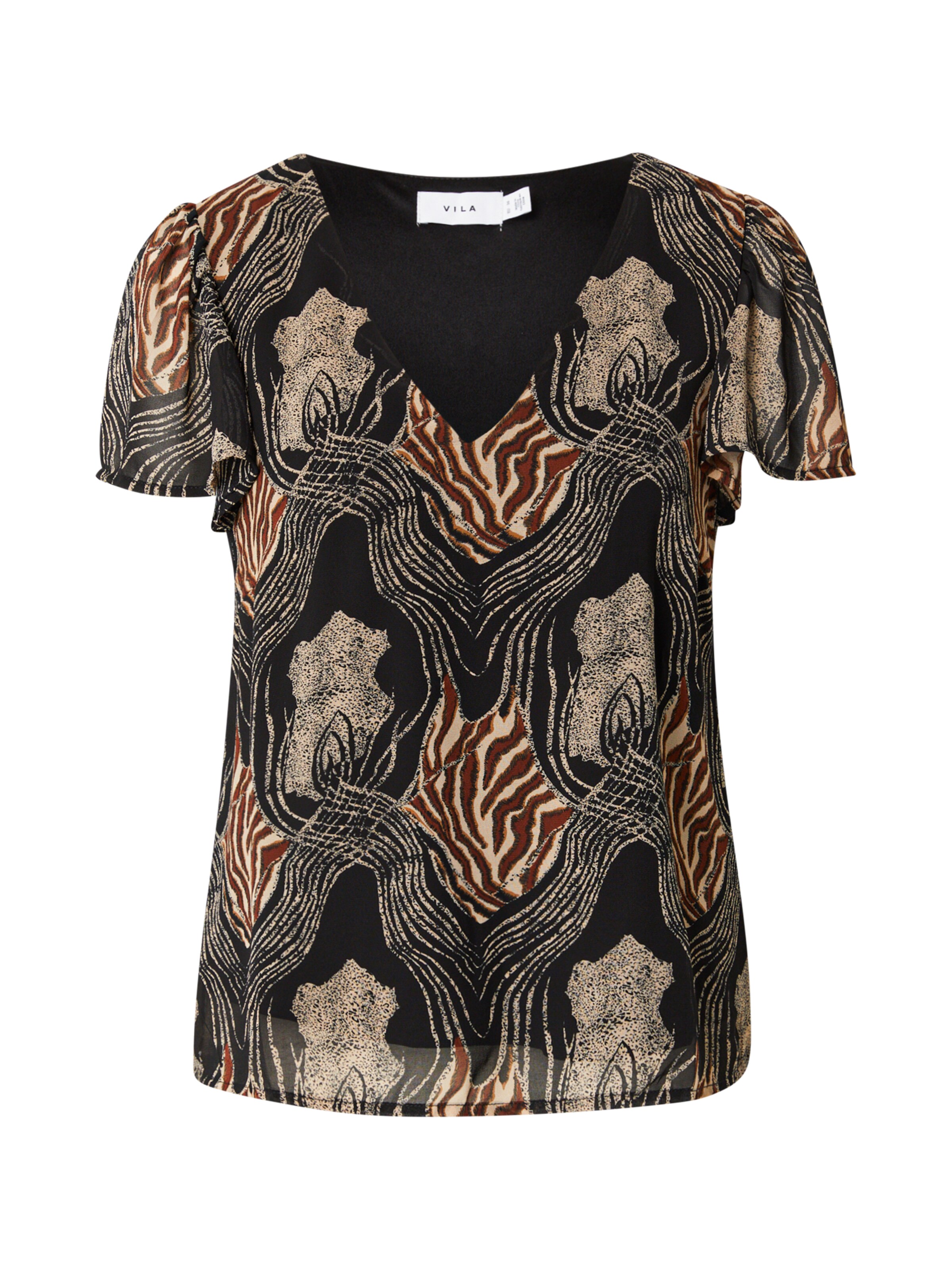 VILA Блуза 'VILIORA' в черно: отпред