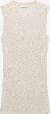 MANGO Gebreide top in Beige: voorkant