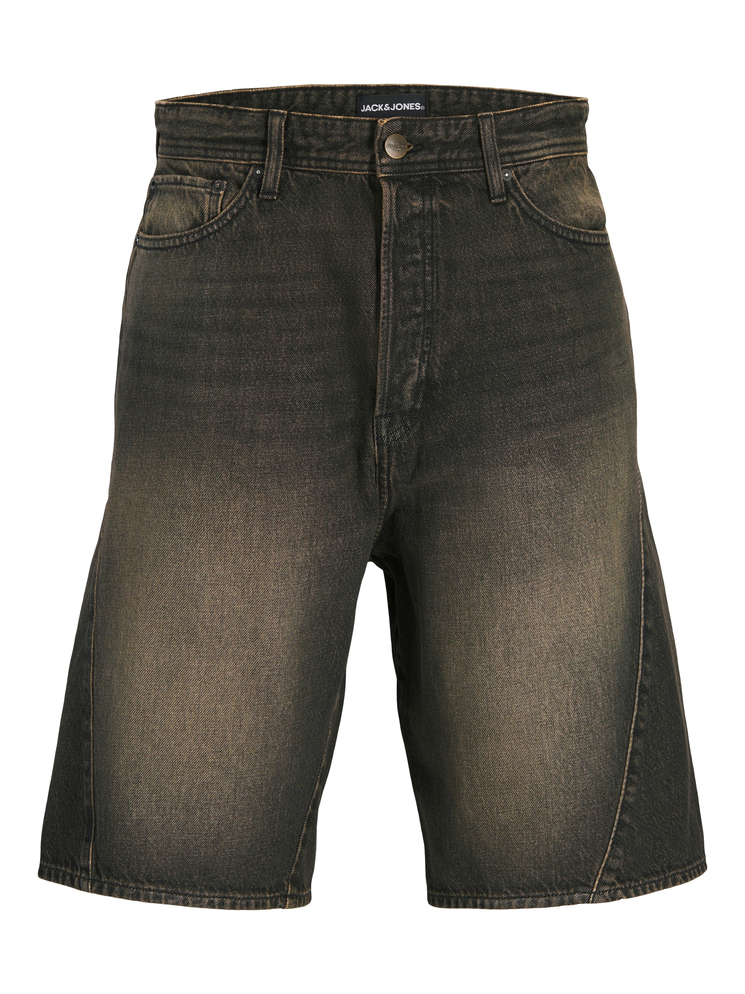 JACK & JONES Baggy Jeans 'JJIRON' i svart: framsida