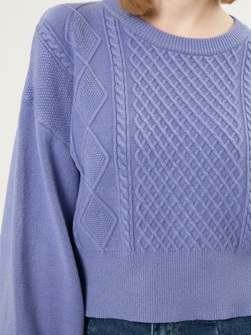 Influencer Pullover in Blau