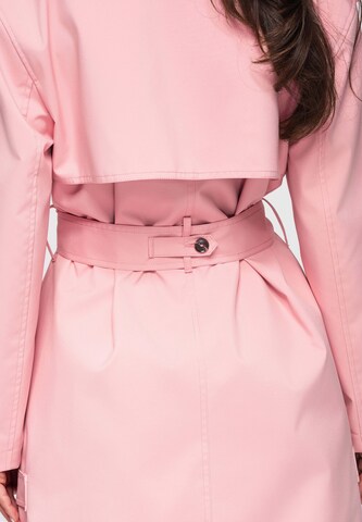 Manteau mi-saison 'OW-COLC-0117' Ombre en rose