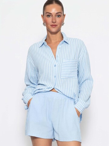 SASSYCLASSY Bluse‌‌‌‌‌ in Blau: Vorderseite