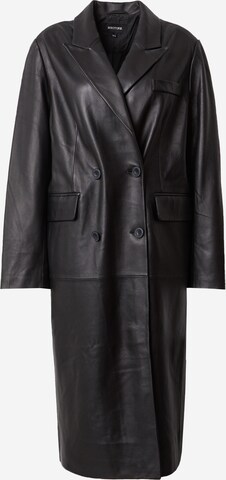 MEOTINE Between-Seasons Coat 'NOEL' in Black: front