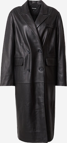 MEOTINE Ανοιξιάτικο και φθινοπωρινό παλτό 'NOEL' σε μαύρο: μπροστά