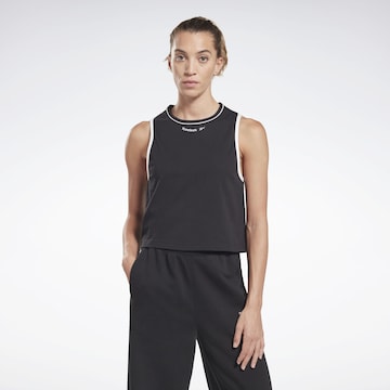 Reebok Sporttop in Zwart: voorkant