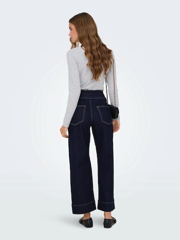 mėlyna ONLY Plačios klešnės Džinsai 'ONLEMILIA'