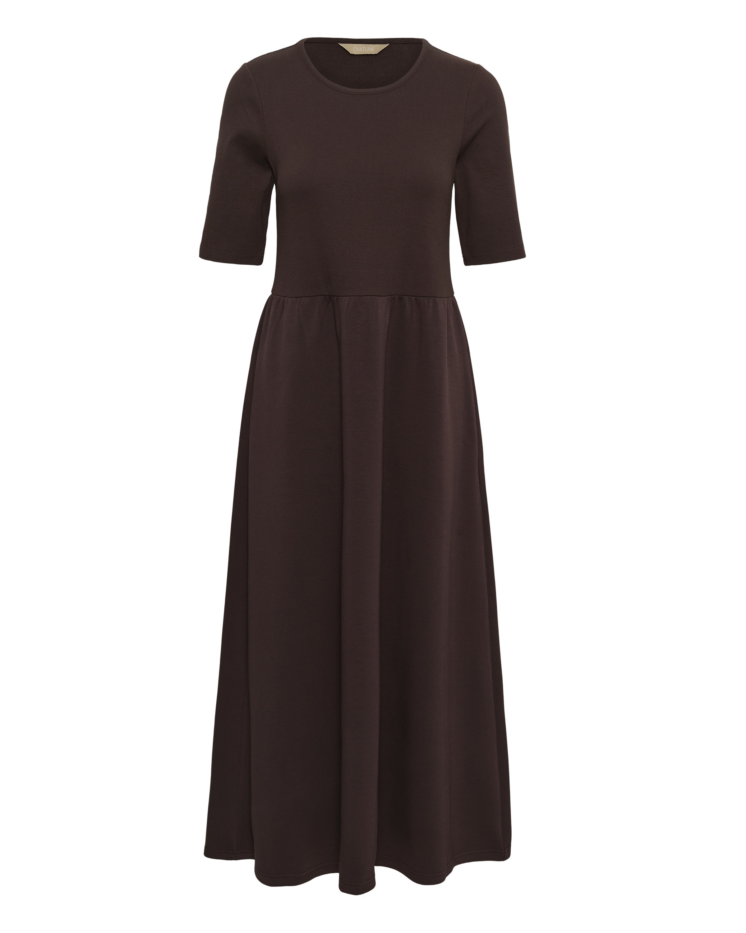 CULTURE Robe 'CUHilde Chabrina' en 40 en chocolat, Vue avec produit