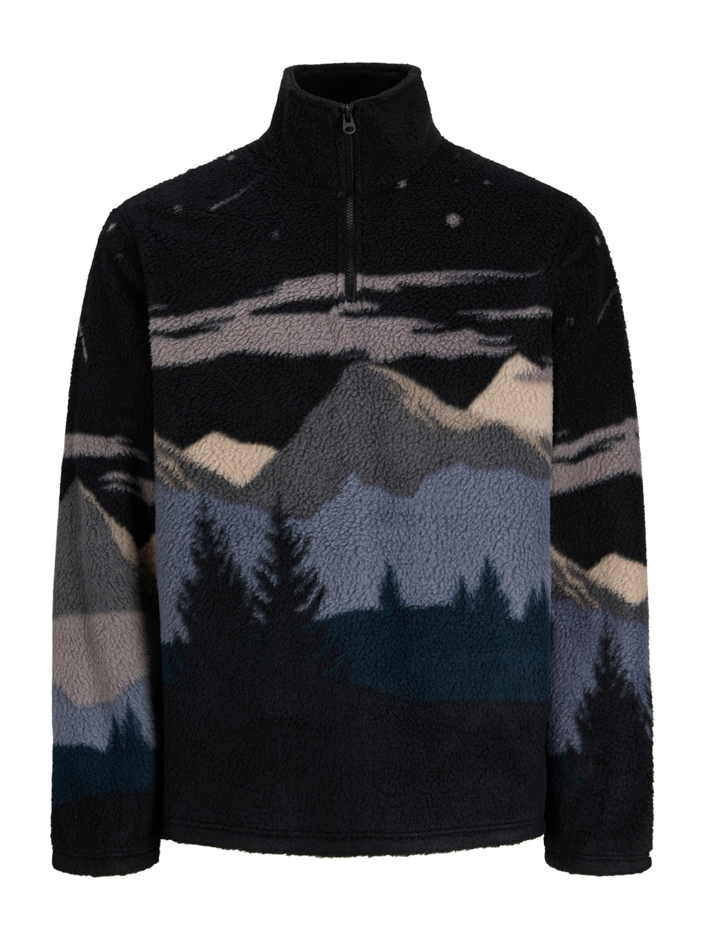 JACK & JONES Pulover 'JORSEBASTIAN' v velikosti XS  | opal / temno siva / smaragd / črna barva, Prikaz izdelka