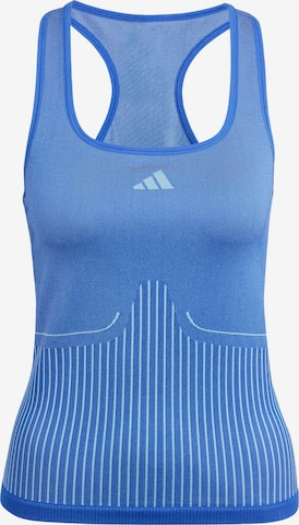 ADIDAS PERFORMANCE Sports Top 'Aero' in Blue: front