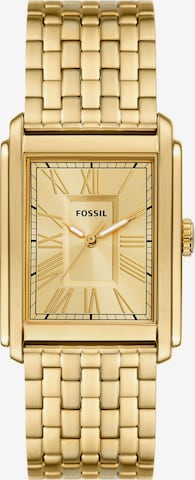 FOSSIL Analoginen kello 'CARRAWAY' värissä kulta: etupuoli