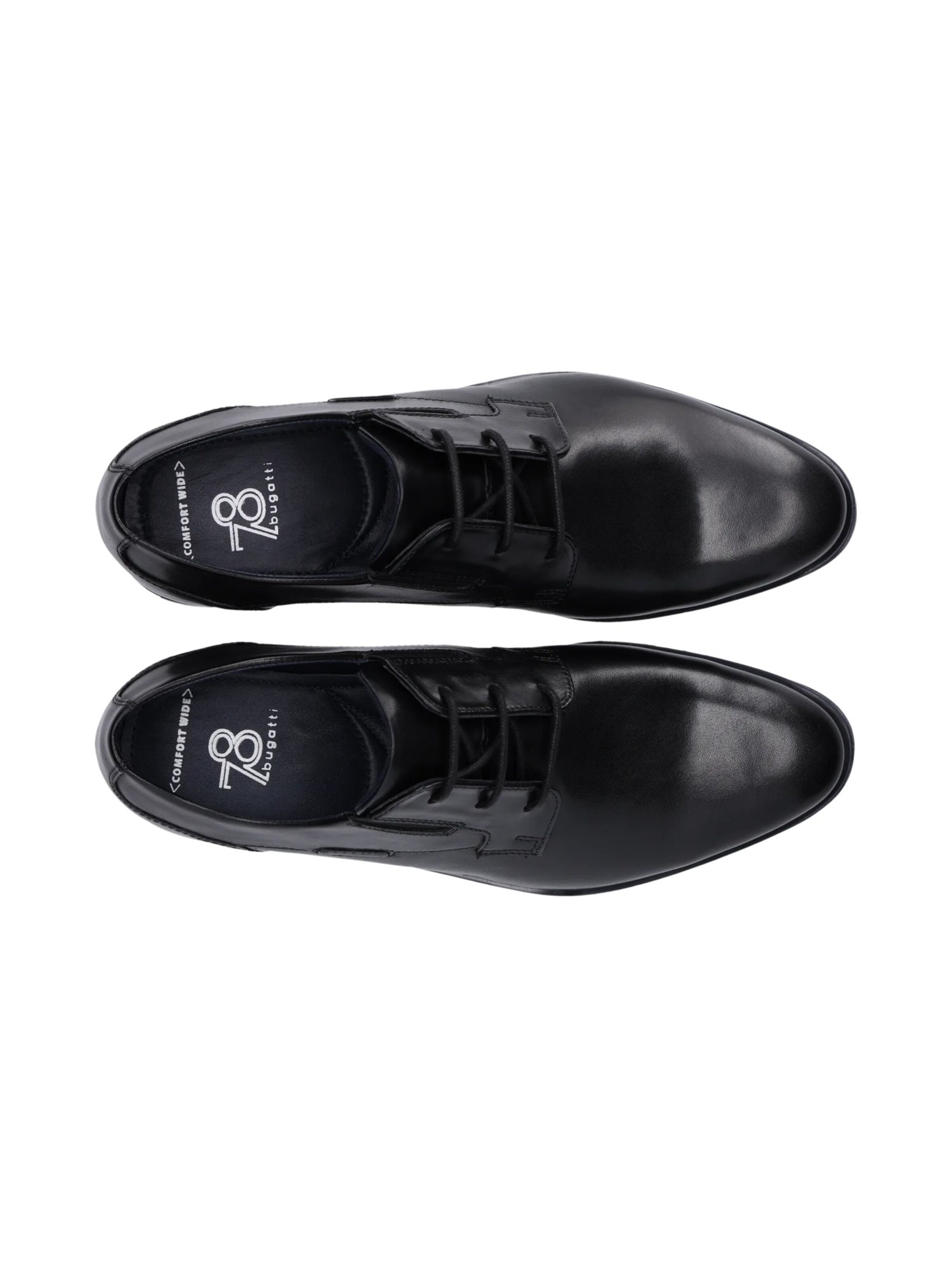 Chaussure à lacets bugatti en noir