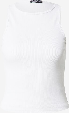 Nasty Gal Top in White: front