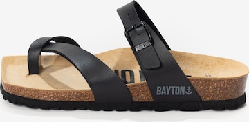 Bayton - Zapatos abiertos 'Diane' en negro: frente