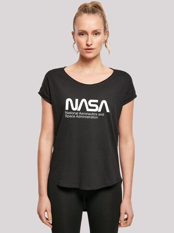 F4NT4STIC Shirt 'NASA Aeronautics And Space -BLK' in Black: front