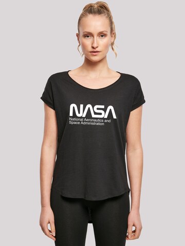 T-shirt 'NASA Aeronautics And Space' F4NT4STIC en noir : devant