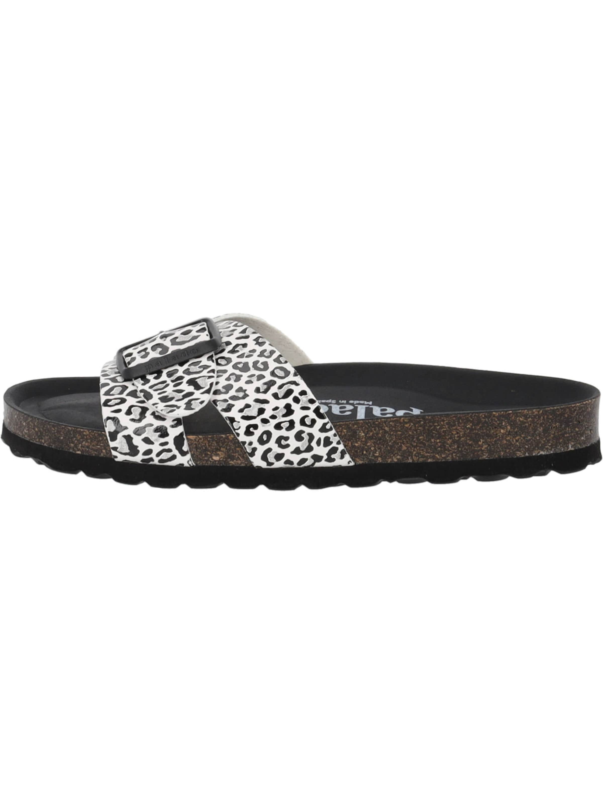 Palado Pantolette 'Tinos Leo' in Weiß: Vorderseite