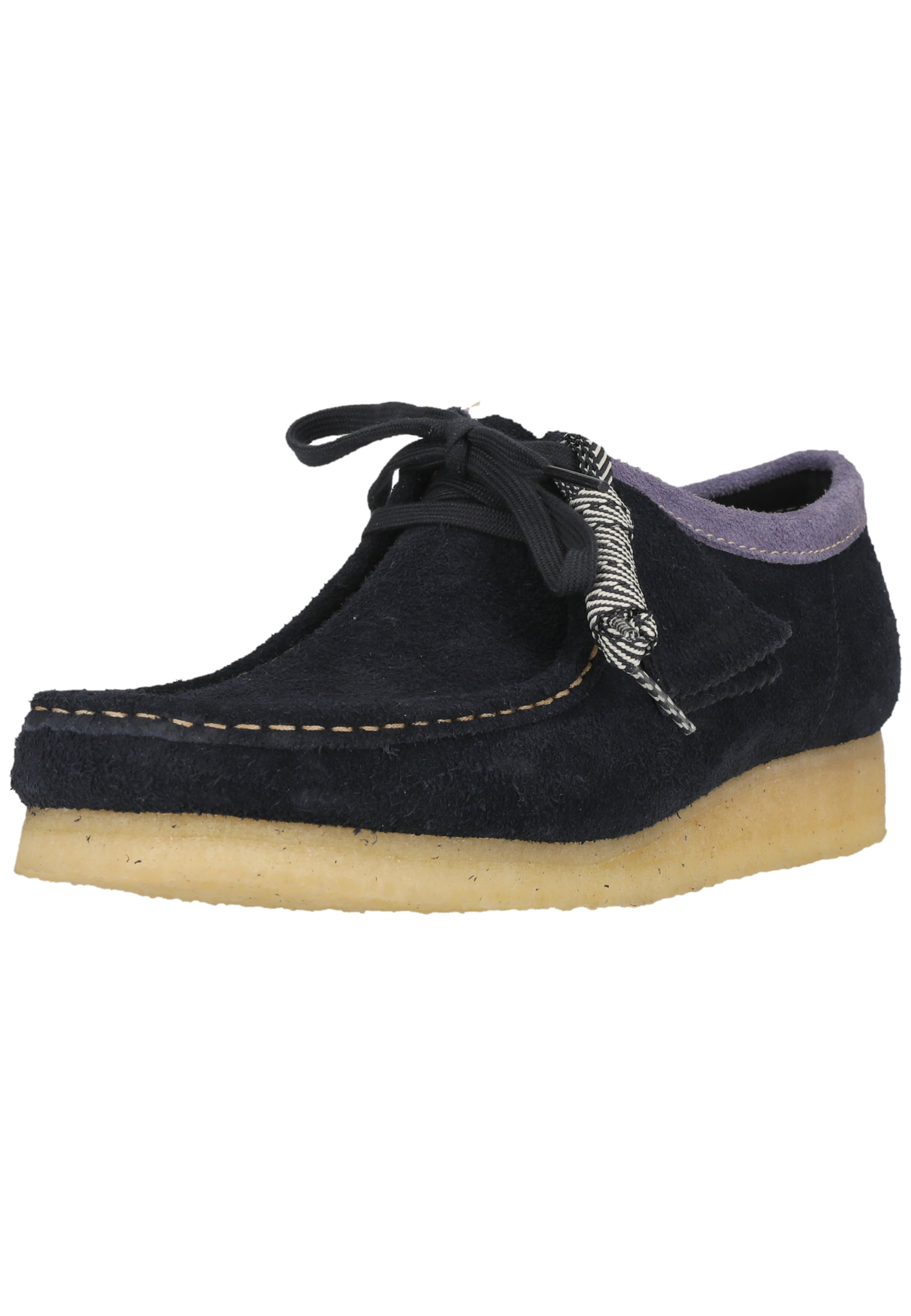 CLARKS Lace-up shoe 'Wallebee' in Blue: front