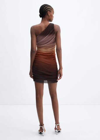 MANGO Sukienka koktajlowa 'GINA' w kolorze brązowy