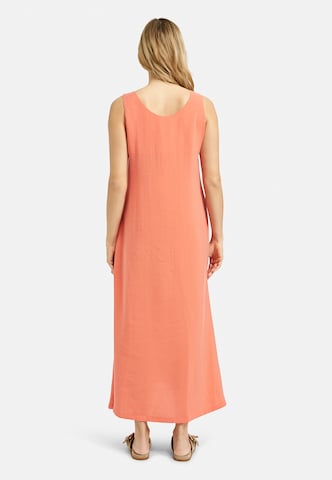 Milano Italy Ärmelloses Maxikleid mit A-Linie in Orange
