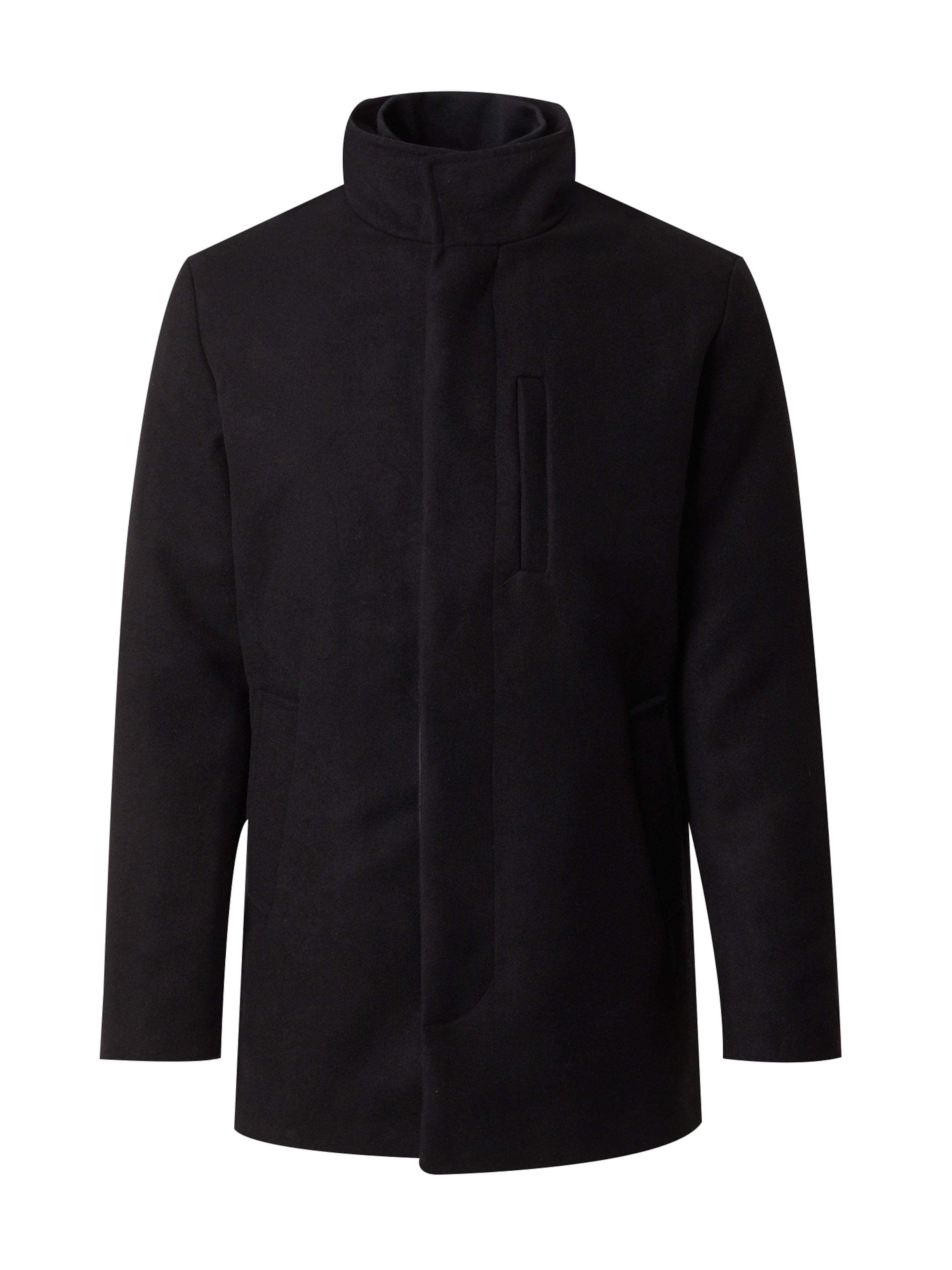 JACK & JONES Демисезонное пальто 'JJDunham' в Черный: спереди