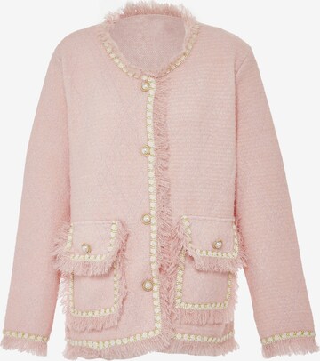 ALARY Knit Cardigan in Pink: front