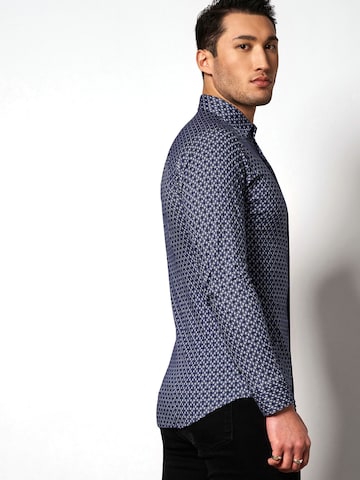 DESOTO Slim fit Button Up Shirt in Blue