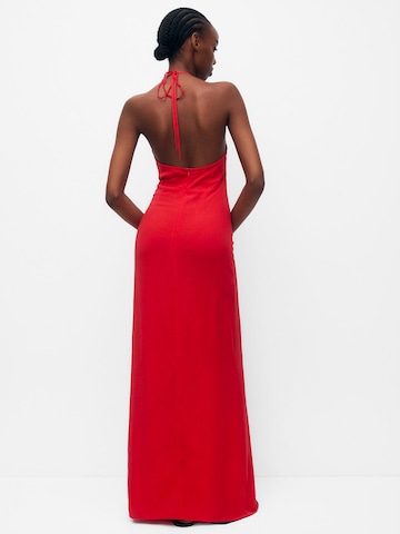 Robe de soirée Pull&Bear en rouge