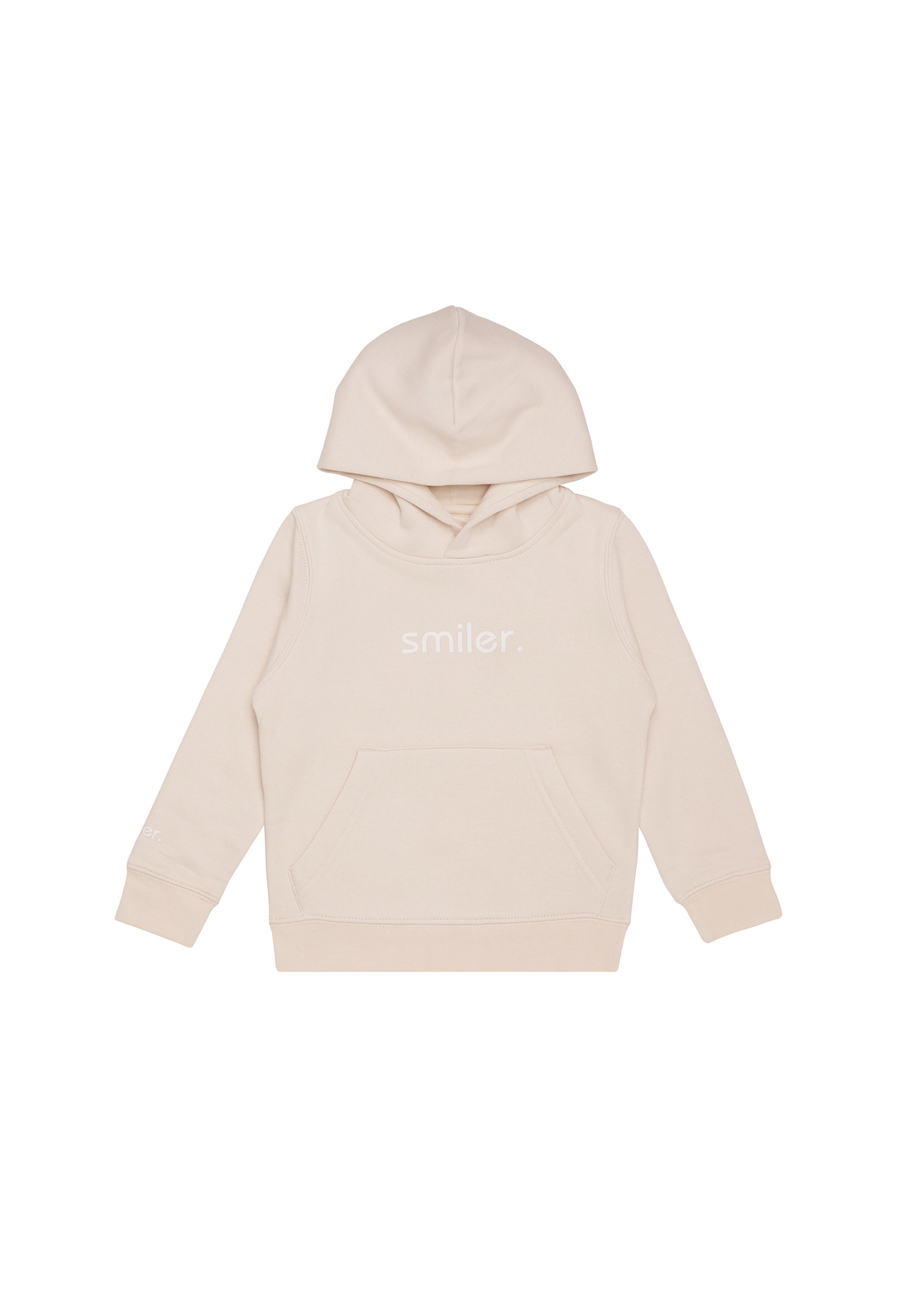 smiler. Sweatshirt in Beige: front