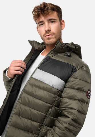 INDICODE JEANS Winterjas 'Hampshire' in Groen