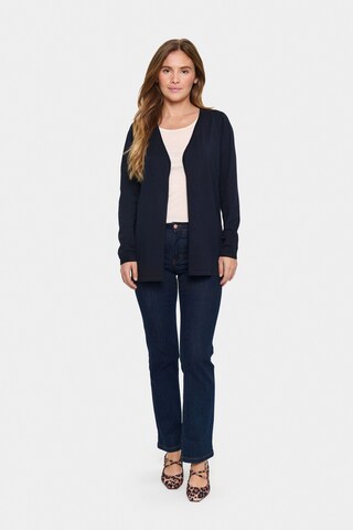 SAINT TROPEZ Gebreid vest 'KilaSZ' in Blauw