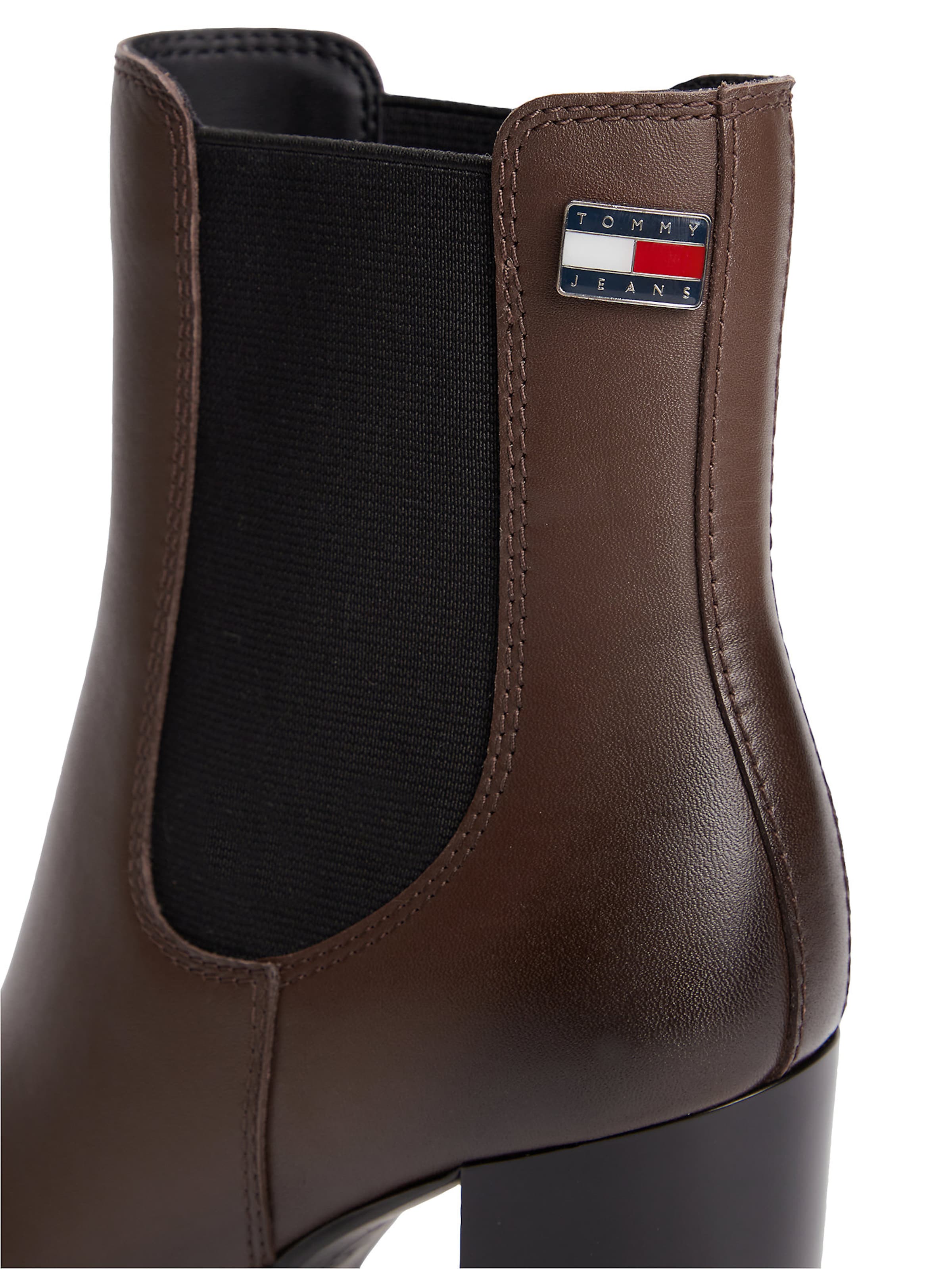 Tommy Jeans Chelsea boots in Bruin
