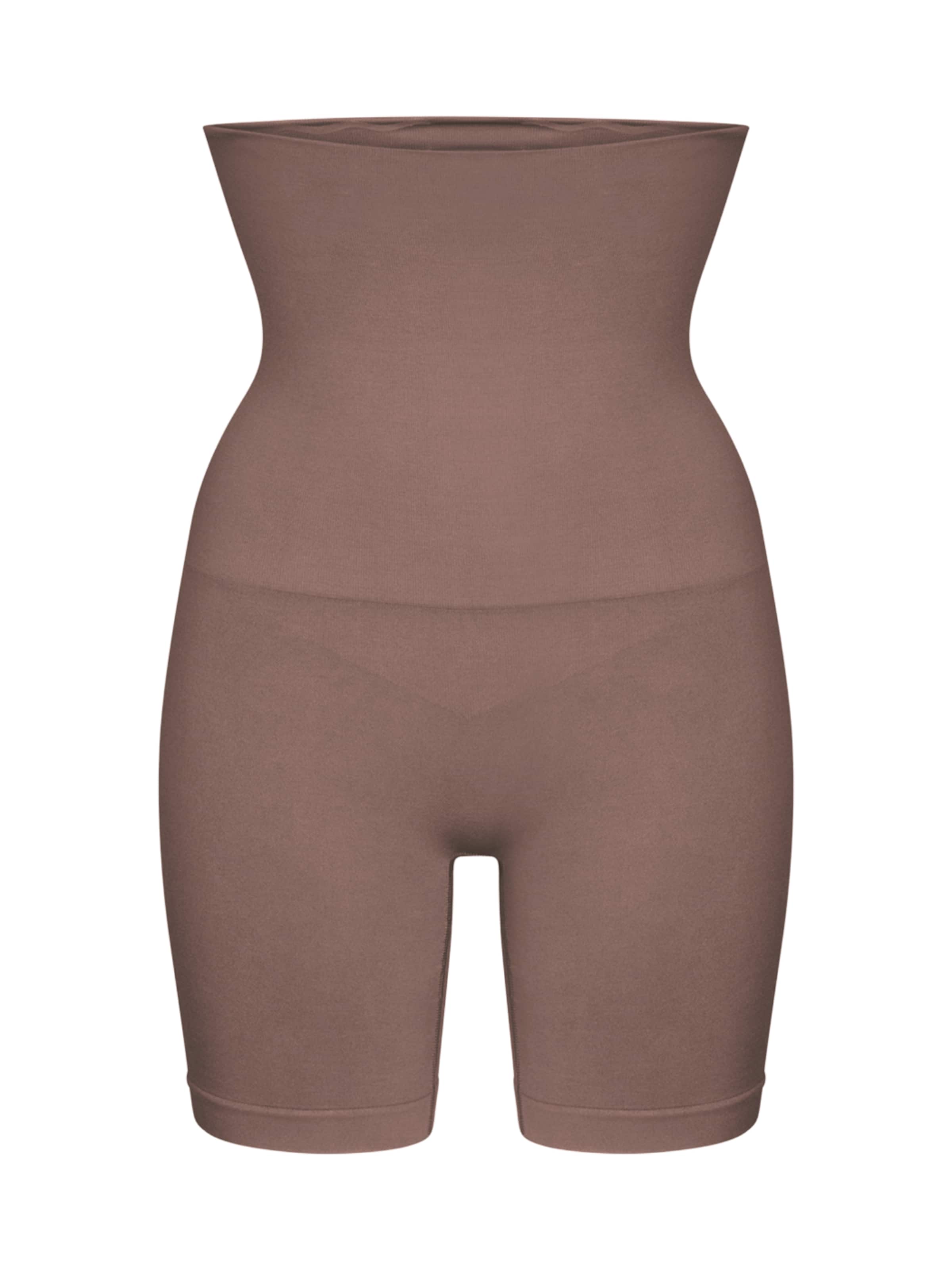 cfab (formerly creamy fabrics) Shapinghose 'High Waisted Shaping Shorts'‌‌‌‌‌‌‌‌‌‌ in Braun: Vorderseite
