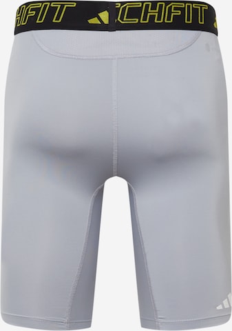 ADIDAS PERFORMANCE - Skinny Pantalón deportivo 'Techfit ' en gris