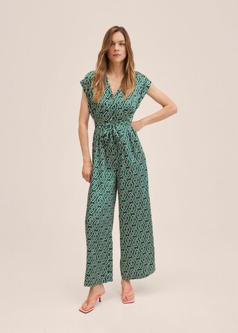 MANGO Jumpsuit 'Chain' in Green: front